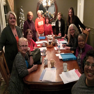 Picturededd1 YWCA 2019 Women of Distinction nominees. Soroptimists are in the middle row, 3rd, 4th and 5th from the right: Helen Otrosina, Marion Cavasin and Pat McNeice.